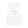 Unisex Barnard Tank - large I Am A11y heart logo