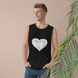 Unisex Barnard Tank - large I Am A11y heart logo