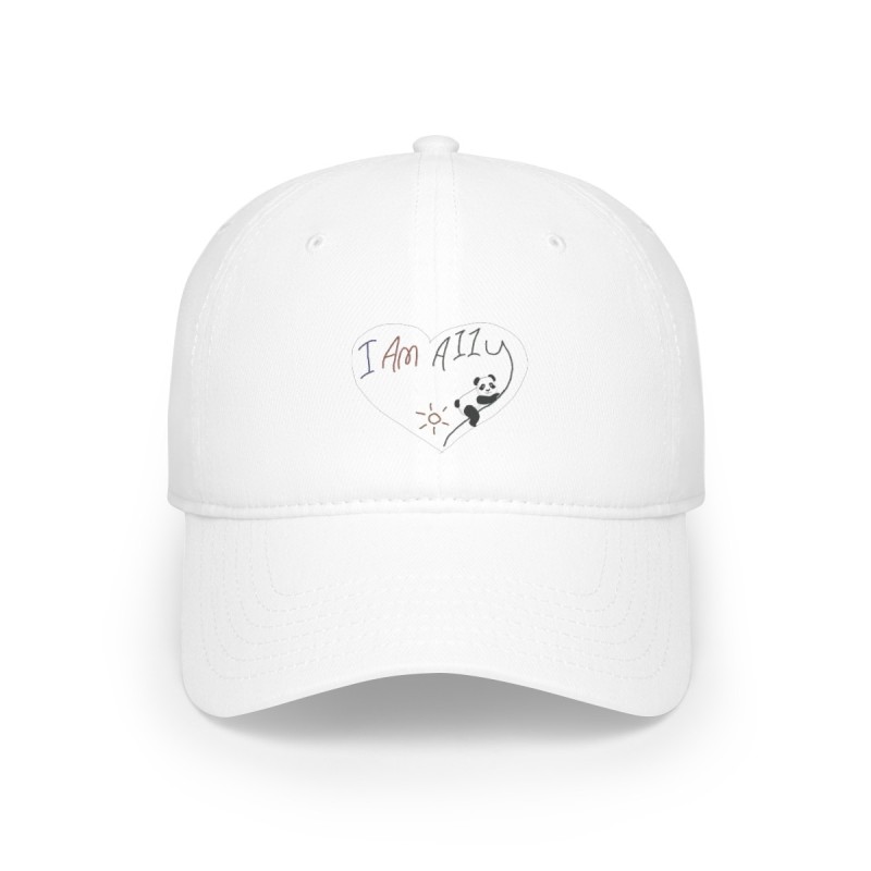 Low Profile Baseball Cap - I Am A11y panda logo