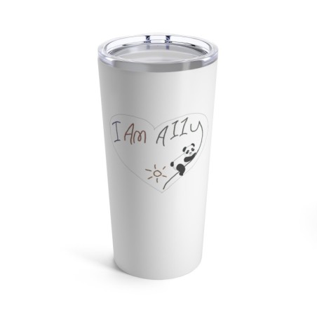 Tumbler 20oz - I Am A11y panda logo