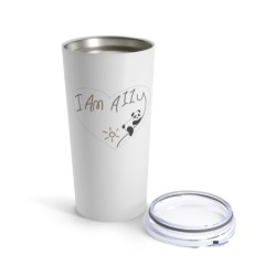 Tumbler 20oz - I Am A11y panda logo