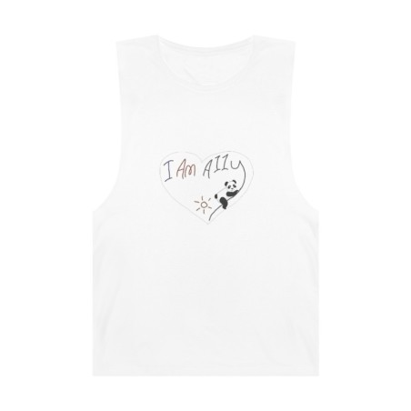 Unisex Barnard Tank - large I Am A11y panda logo