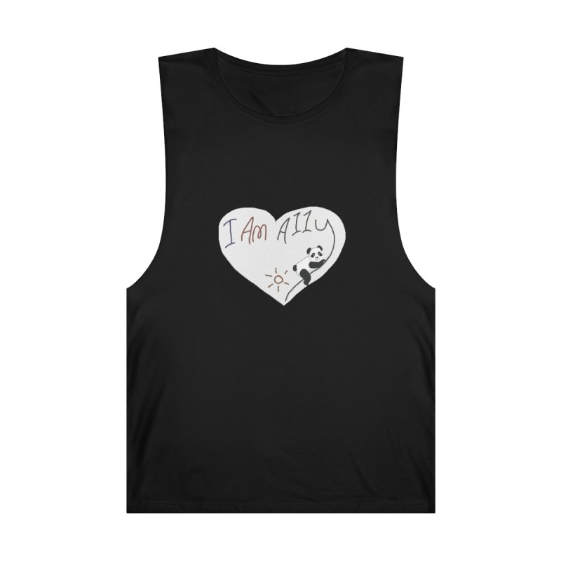 Unisex Barnard Tank - large I Am A11y panda logo