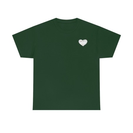 Unisex Heavy Cotton Tee - small I Am A11y heart logo