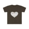 Unisex Softstyle T-Shirt - large I Am A11y heart logo