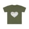 Unisex Softstyle T-Shirt - large I Am A11y heart logo