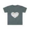 Unisex Softstyle T-Shirt - large I Am A11y heart logo