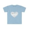 Unisex Softstyle T-Shirt - large I Am A11y heart logo