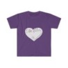 Unisex Softstyle T-Shirt - large I Am A11y heart logo