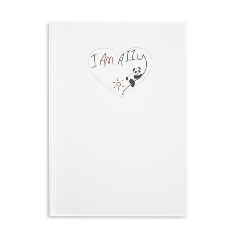 Hardcover Notebook with Puffy Covers - I Am A11y panda logo