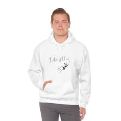 Unisex Heavy Blend™ Hooded Sweatshirt - large I Am A11y panda logo