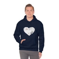 Unisex Heavy Blend™ Hooded Sweatshirt - large I Am A11y panda logo