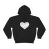 Unisex Heavy Blend™ Hooded Sweatshirt - large I Am A11y heart logo