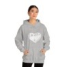 Unisex Heavy Blend™ Hooded Sweatshirt - large I Am A11y heart logo