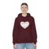 Unisex Heavy Blend™ Hooded Sweatshirt - large I Am A11y heart logo