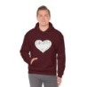 Unisex Heavy Blend™ Hooded Sweatshirt - large I Am A11y heart logo