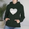 Unisex Heavy Blend™ Hooded Sweatshirt - large I Am A11y heart logo