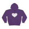 Unisex Heavy Blend™ Hooded Sweatshirt - large I Am A11y heart logo