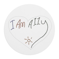 Mouse Pad - I Am A11y heart...