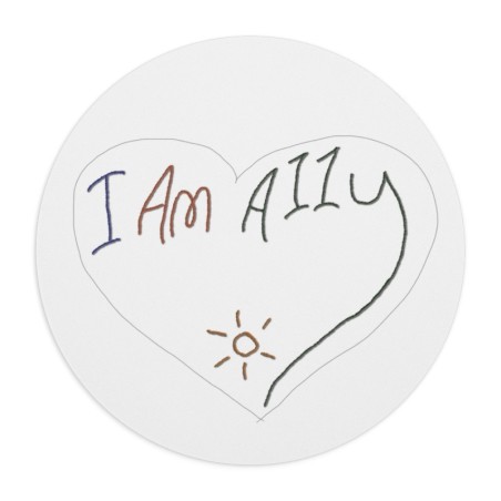 Mouse Pad - I Am A11y heart logo