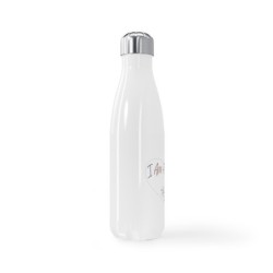 Stainless Steel Water Bottle, 17oz - I Am A11y heart logo