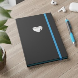 Color Contrast Notebook - Ruled - I Am A11y panda logo