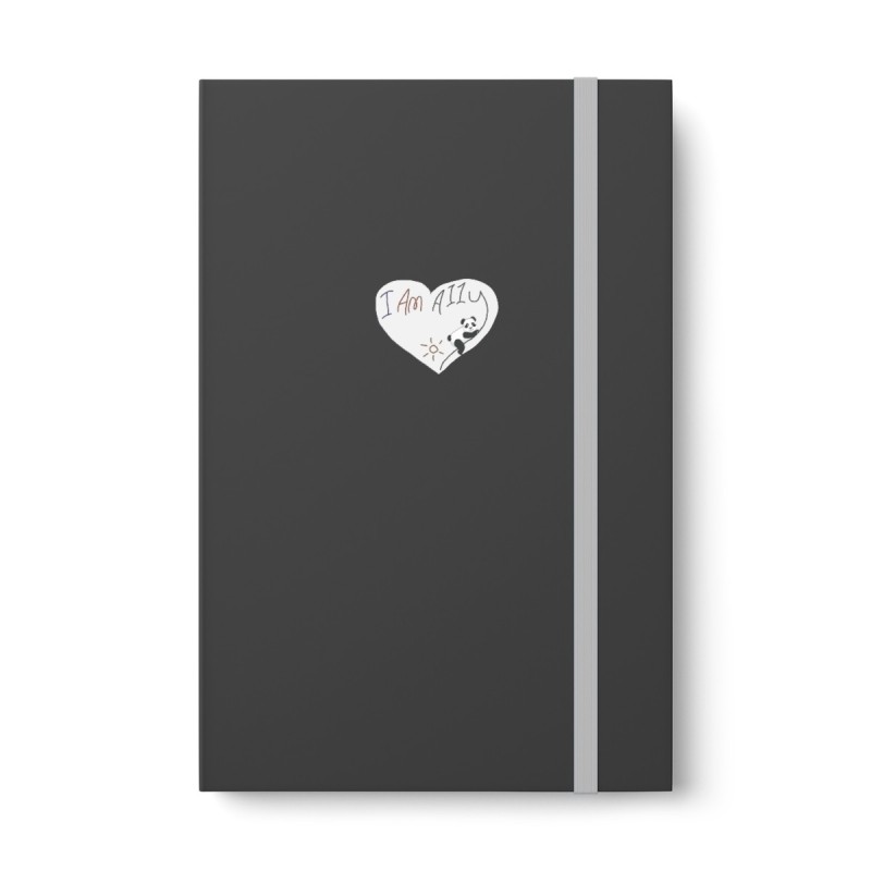 Color Contrast Notebook - Ruled - I Am A11y panda logo