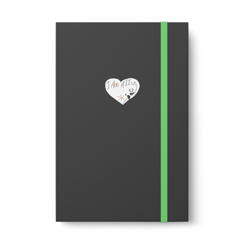 Color Contrast Notebook - Ruled - I Am A11y panda logo