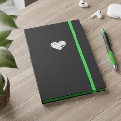 Color Contrast Notebook - Ruled - I Am A11y panda logo